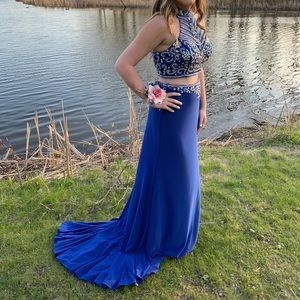Royal blue prom dress